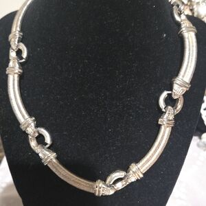 Elegant Silver Women's Necklace Givanchi